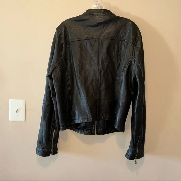 Tommy Hilfiger Black Leather Jacket - Picture 2 of 9